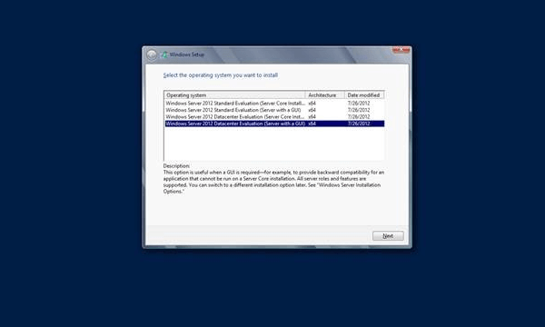 Cài Windows Server 2012 bước 7